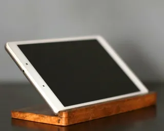 Tablet on a stand as a check-in device