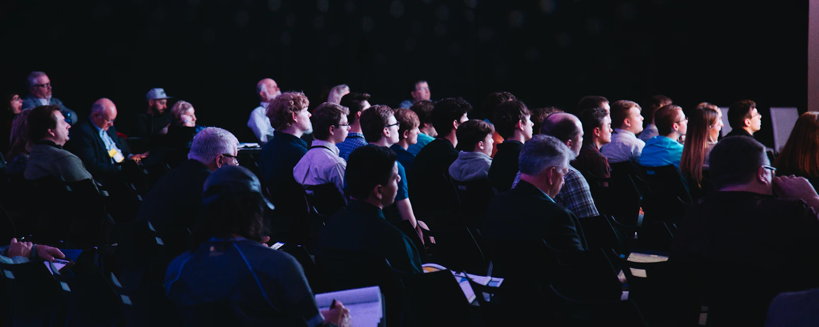 Conference audience during a talk